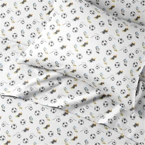 Soccer Sheet Set, Bed Sheets for Boys, Kids Sheets,Full Size Kids Sheets,Toddler - Picture 4 of 4